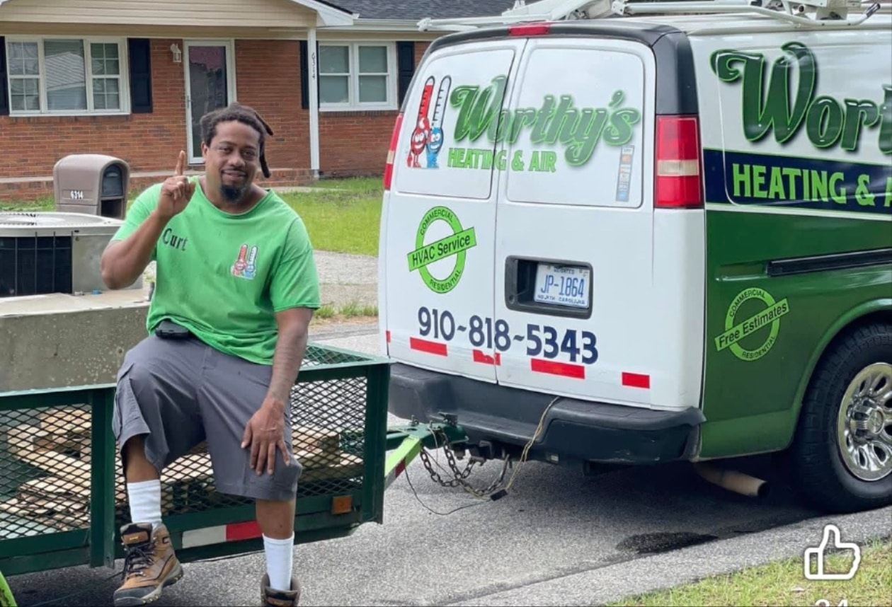 Worthy's Heating & Air — Curt with service van